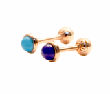 14k gold turquoise Lapislazuli earrings body jewelrypiercing